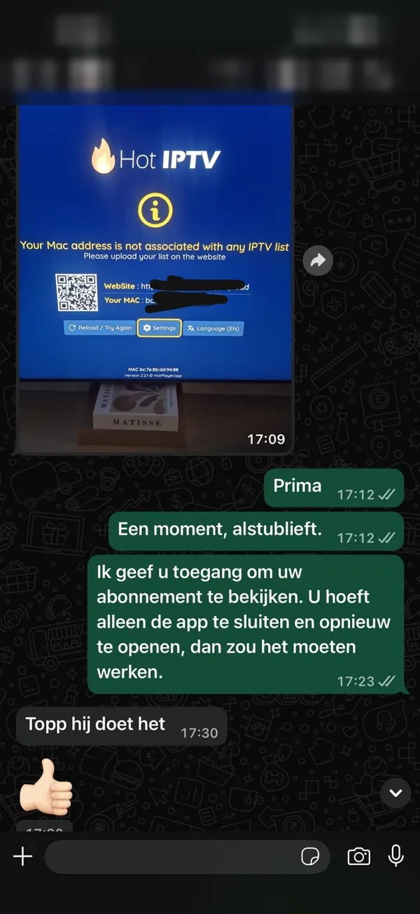 Echte WhatsApp-review van een klant